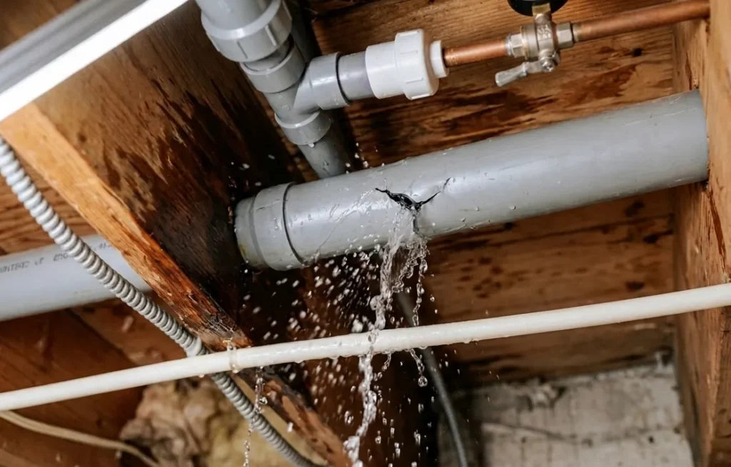 Omar G. Plumbing LLC technician performing water leak detection in Pittsburgh PA